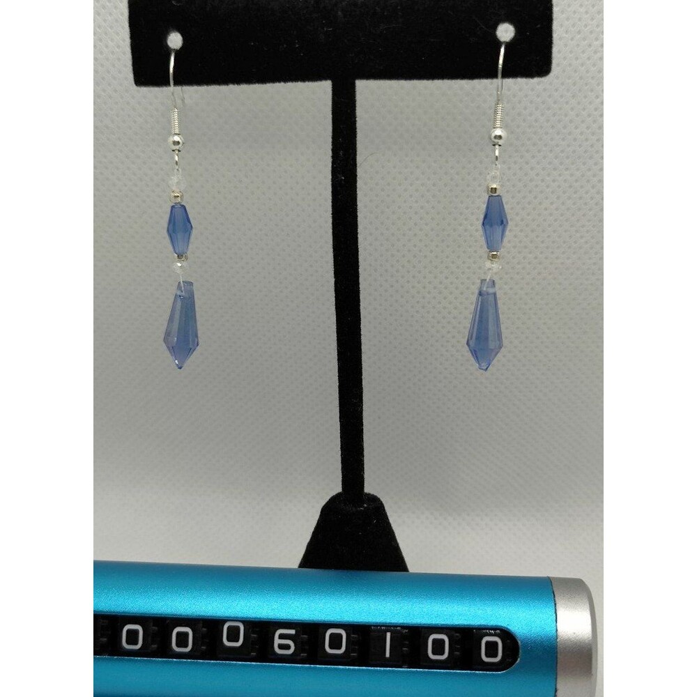 Light Blue Crystal Earrings